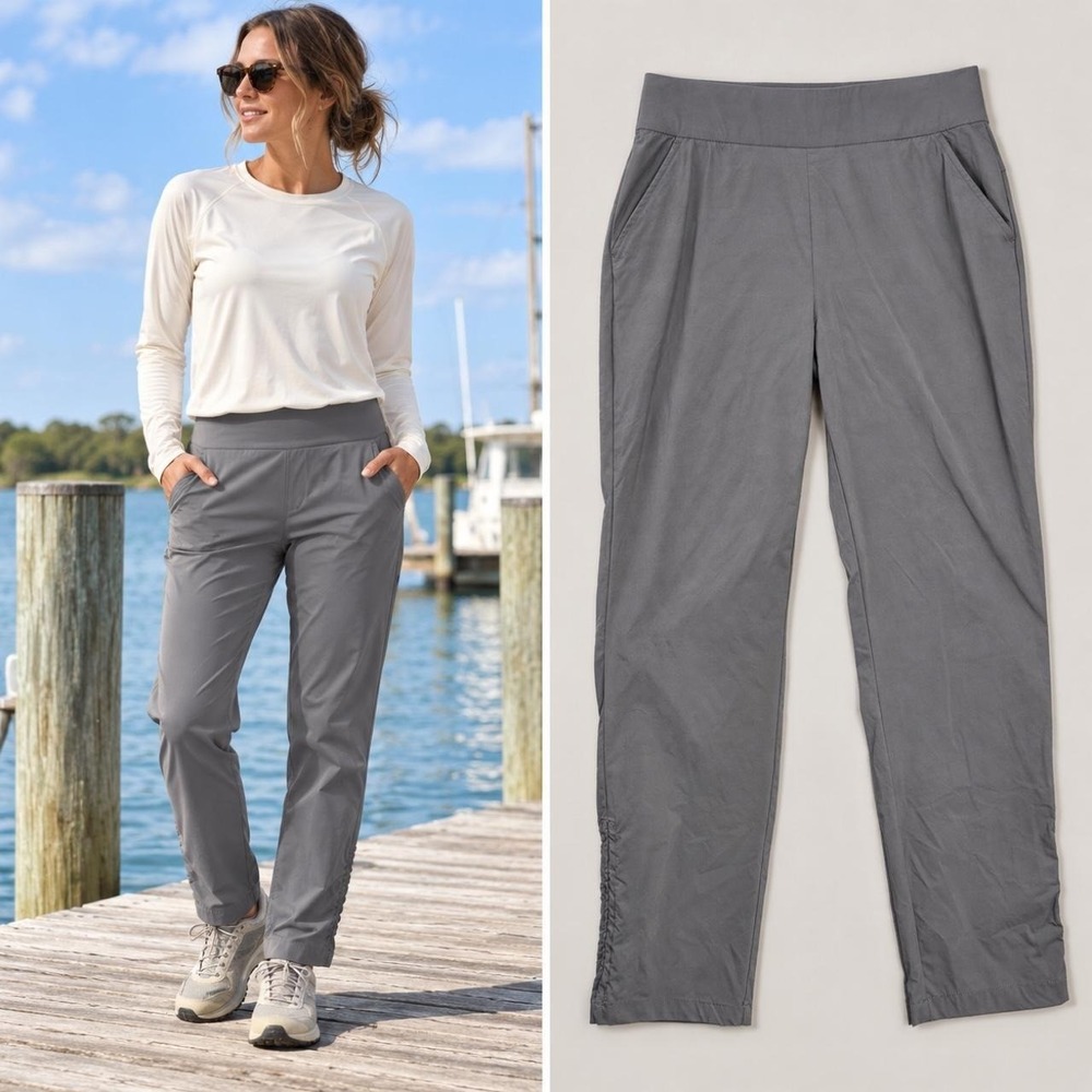 Columbia Climber Canyon FS Pants Women's M Gray Cinch Hem Gorpcore Outdoors